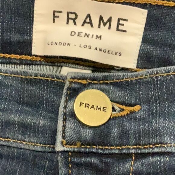 Frame Denim Le High stepped-hem skinny jeans Sz 26 - Picture 13 of 13